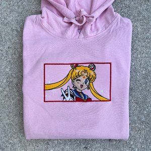 SAILOR MOON embroidered HOODIE